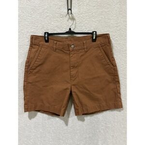Patagonia Stand Up Shorts Mens Size 35 Rust Brown Cargo Organic Cotton Canvas 7"